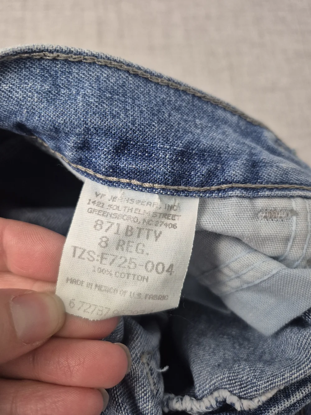 Vintage 90s Wrangler Hero Kids Wide Leg Carpenter Jeans Size 8 Reg
